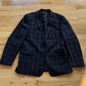 Calvin Klein Dark Checkered Blazer